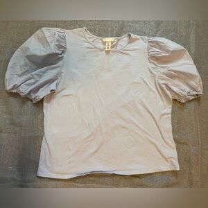 light blue H&M puffy sleeve dress top